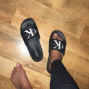 Calvin Klein jeans slides